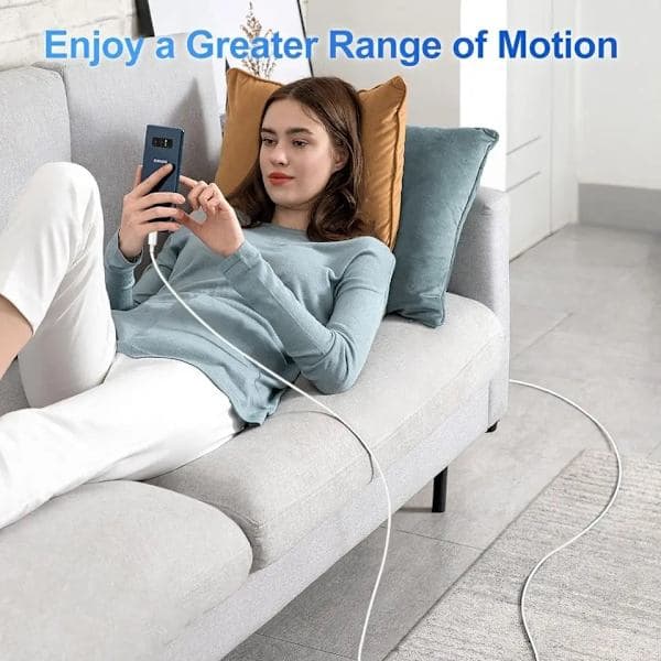 2 kpl 2 m pikalatauskaapeli USB-C–USB-C, valkoinen
