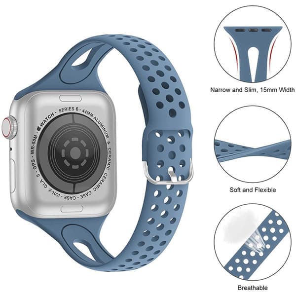 Klocka för Apple Watch SE 6 5 4 3 2 Grå 42/44mm, Grå grey 42/44mm