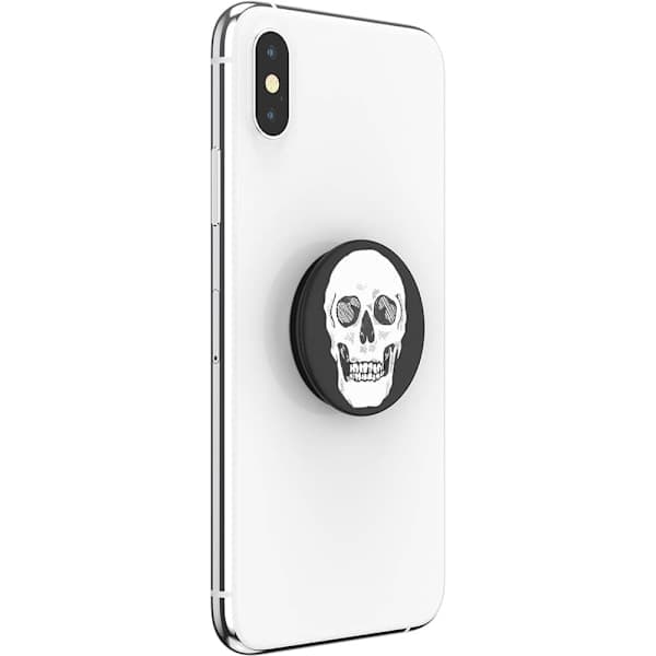 POPSOCKETS Shaky Bones Hvit Avtakbart grep med stativfunksjon