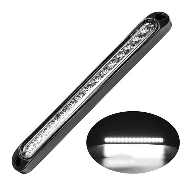 Stopp bakre bakbremselys LED-indikatorlys HVIT Hvit White