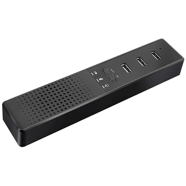 3-i-1 computerhøjttaler med mikrofon og USB-konferencehøjttaler, PC-mikrofon til videokonferencer