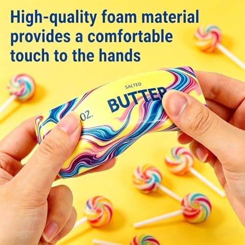 2 pakker langsomt stigende smør-squishy, Squishies smør-klemmelegetøjssæt, sensorisk stresslindrende blødt og strækbart fidget-legetøj til festgaver Squishy