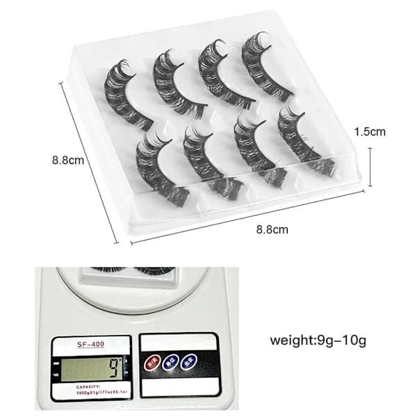 4 paria tekoripsiä Russian Strip Lashes 4010 4010 4010 4010