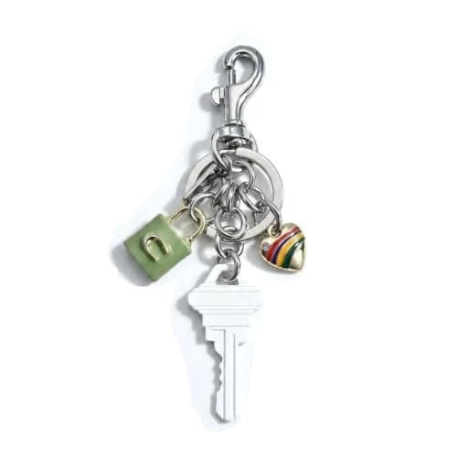 Väskberlock, söta handväskberlocker, väsktillbehörsberlocker, väskkedjor, handväskberlocker White Key