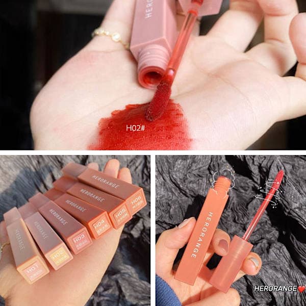 Fløjls Læbestift Lip Gloss Langvarig Læbeglans Fløjlsmat Læbestift Fuld Blød Lys J9y0 H04# one-size H04# one-size