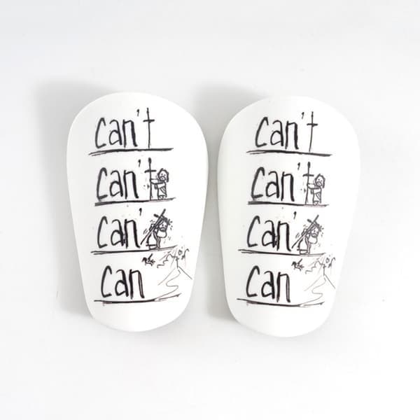 1 par mini-benskydd fotbollsskydd S, vit, S-vit White SWhite