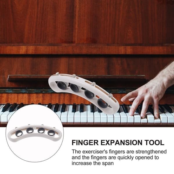 Gitar Finger Expander Piano Finger Stretcher SVART Svart Black