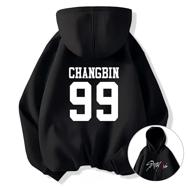 Stray Kids Uformell Hettegenser Unisex Langermet Genser B3 M B3 M