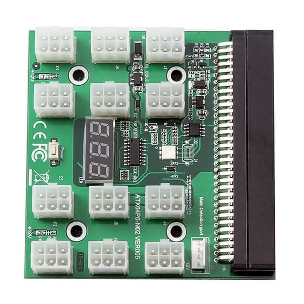 Breakout Board til HP 1200w 750w PSU GPU Miner Mining BTC ETH