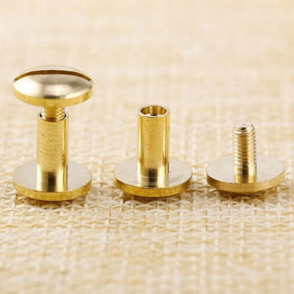 10st Bältesskruv Bågform Läderhantverk 4MM10SET 4mm10set 4mm10sets