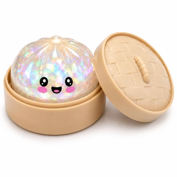 Glitter Dumpling Squishy Mystery Box - UV farveskiftende - Squishies Legetøj