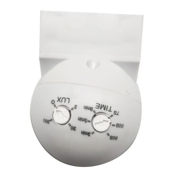 Utomhus Rörelsedetektor IP44, Ytmonterad, Programmerbar, Infraröd Sensor, Räckvidd 15m/180°, Lämplig LED