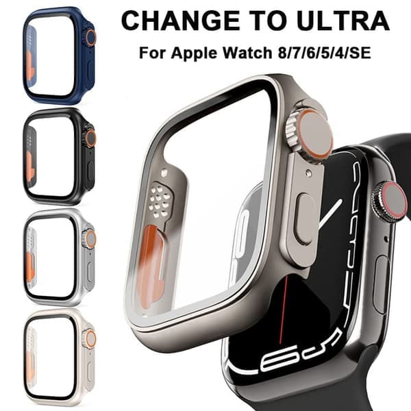 Skift til Ultra Case PC hærdet cover SØLV 40MM 40MM Sølv silver 40MM-40MM