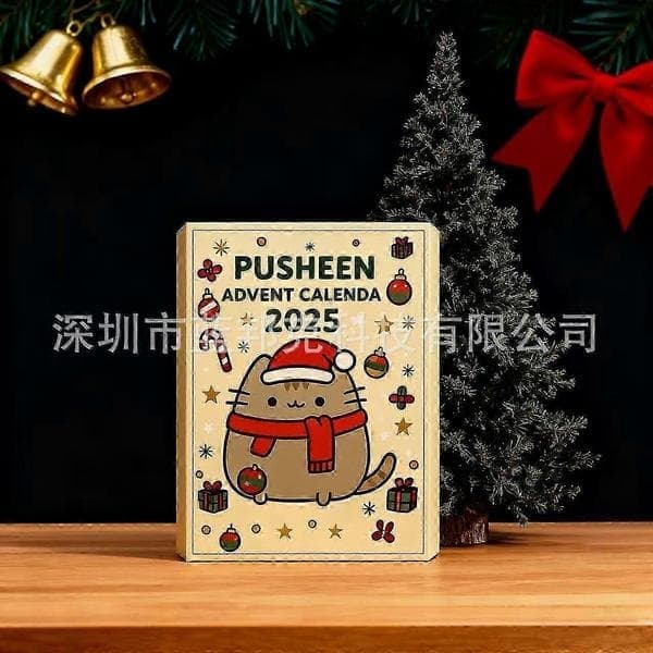 Pusheen adventskalender 2025 jule-nedtelling adventskalenderboks 2025
