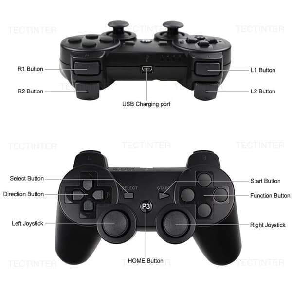 Trådløs controller - Controller til PS3-kompatibel 1-pak 1-Pack
