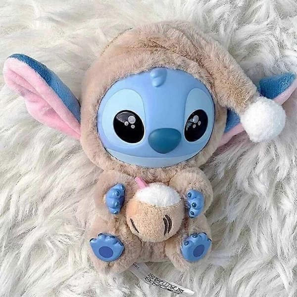 Miniso Stitch Spis Noget Før Søvn Serie Vinylfigur - Bekræftet Blind Box Kokosnød Coconut