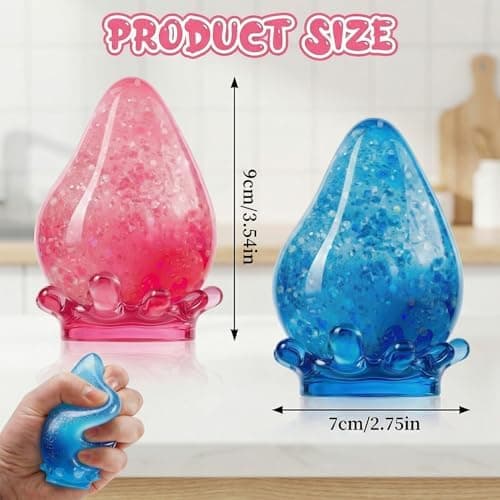 Vattendroppe Squeeze Squishies, Dream Squishy Drop Squishy Stressboll, Mjuk Fidget Stressboll, 2026 Ny Långsam Stigande Lindring Fidget Sensorisk för Blue