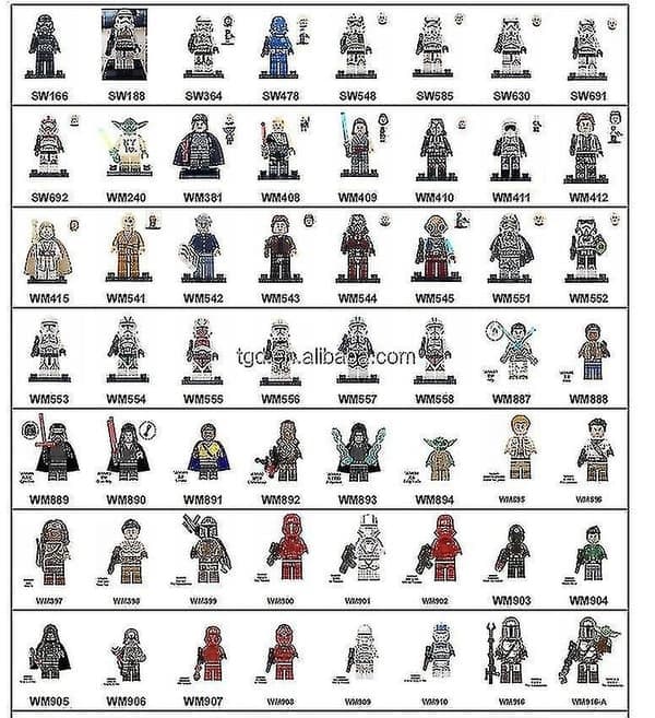501st Legion Clone Trooper Hærsett Mini Captain Rex Jesse og Echo Star Captain Rex 501st Clone Trooper Wars Figurer Klosser