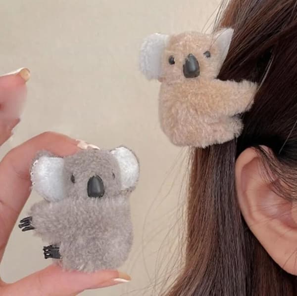 2 stk Koala Hårspenner, Søte Jenter Hårnåler Hårtilbehør