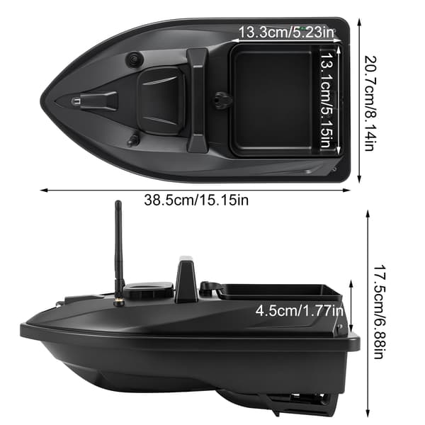 RC Foderbåd til Fiskeri, Advarsel om Lavt Batteri, Fartpilot