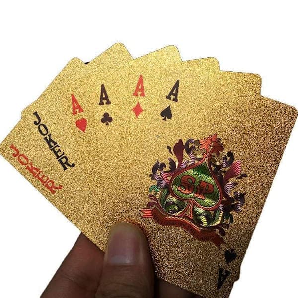 Kortstokk - Spillekort - Poker - Gull