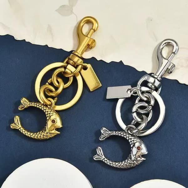 Väskberlocker för handväskor - Söt handväskkedjeberlock - Väskaccessoarer Berlocker för kvinnor Fish C - Silver