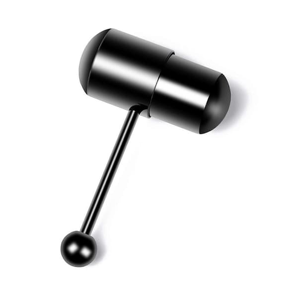 Tungepiercing Smykker Tungenegl Kroppspiercing Stang Tunge Ringer black