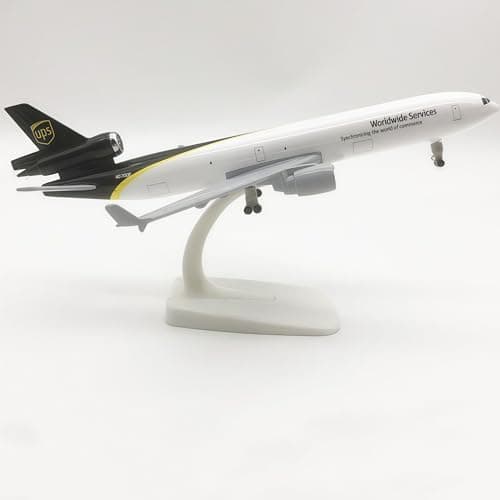 MD-11 UPS fragtflymodel 20 cm legeringsfly til samling og udstilling skrivebordsdekoration luftfartsentusiastpynt