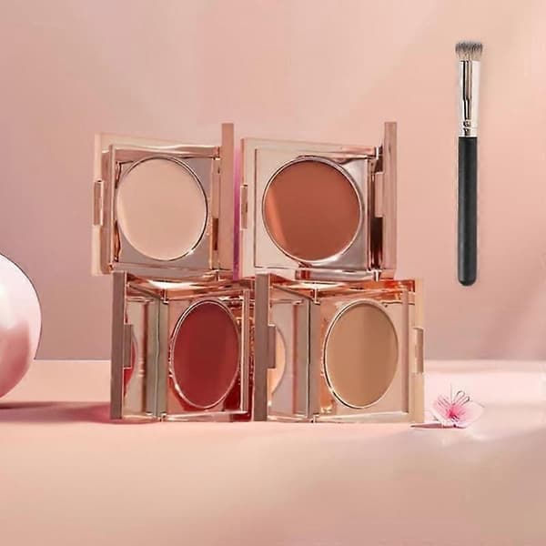 Farget leire under øye-korrigerer, under øye-concealer, under øye-korrigerer og børste, under øye-fargekorrigerer for mørke ringer lys hud