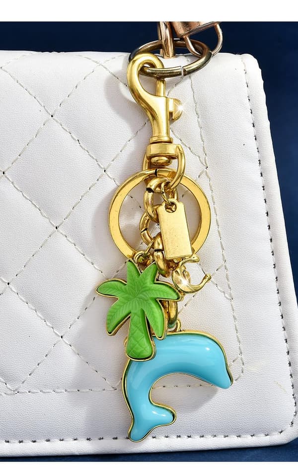 Väskberlocker för handväskor - Söt handväskkedjeberlock - Väskaccessoarer Berlocker för kvinnor Dolphin-gold