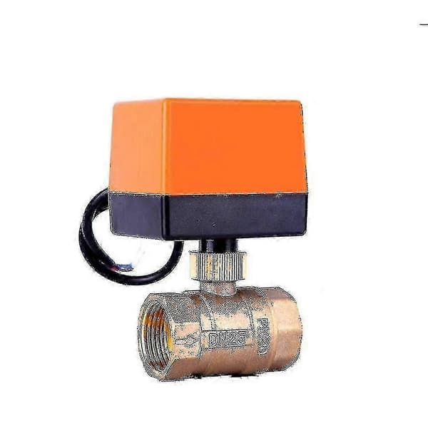 1/2\" 3/4\" 1\" 2\" Motoriserad elektrisk kulventil 220V 12V 24V 3-tråds 2-punktskontroll mässingsventil för vattenflöde 220VAC