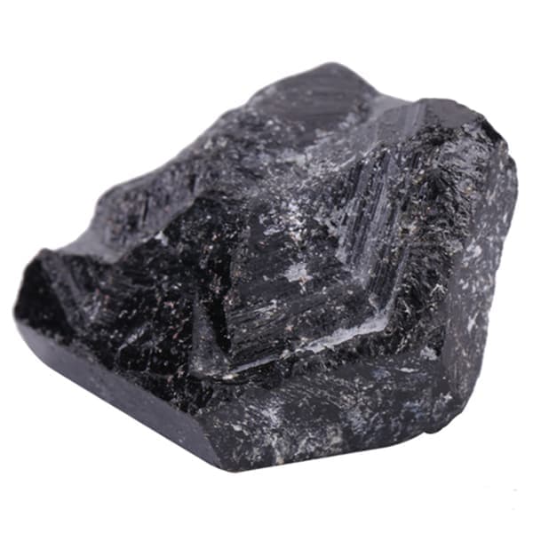 Naturlig Sort Kvarts Turmalin Råsten Mineral Helbredende Sten