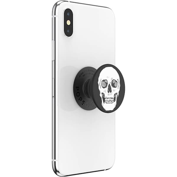 POPSOCKETS Shaky Bones White irrotettava ote jalustatoiminnolla
