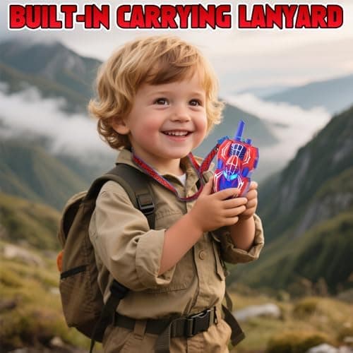 2-pakning Walkie Talkies for barn, edderkopp-leketøy bursdagsgave til gutt 3-8 år 2 Pack