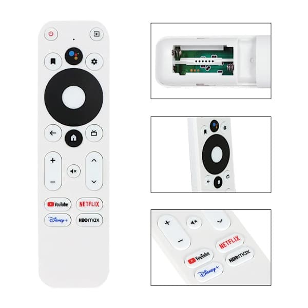 Röstfjärrkontroll Ersättning för MECOOL KM2 KM2 Plus ONN Android 4K TV Box Bluetooth-kompatibel