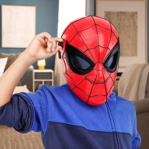 Marvel Spider-Man Glow FX Maske, Lysende Rollespill-leke, Superheltleker for barn fra 5 år og oppover