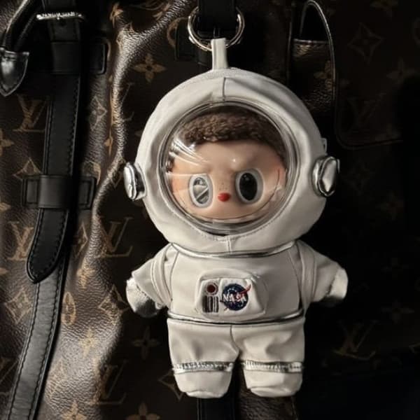 17 cm vinylfigur docka kosmonaut set dockkläder vinylfigur klädtillbehör, vit