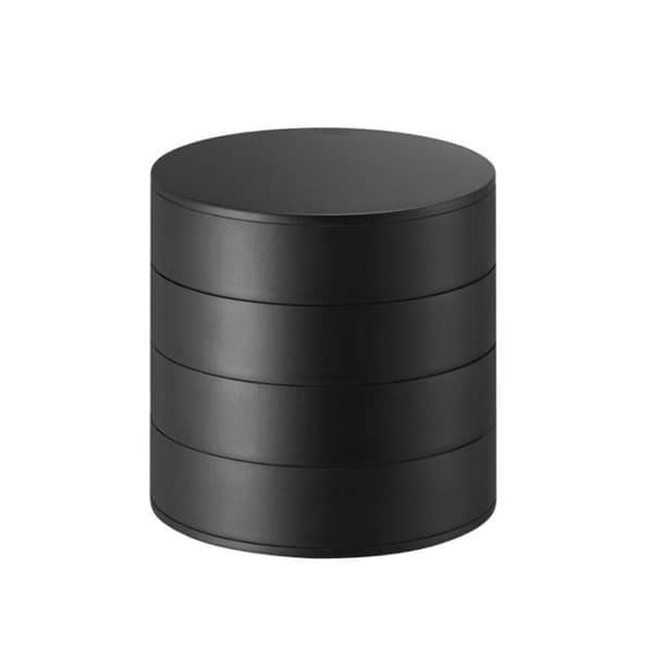 Smykkeskrin Smykkeopbevaringsboks SORT Sort Black