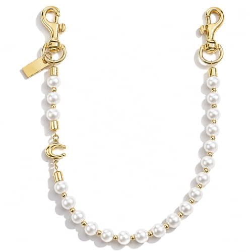 Väskberlocker för handväskor - Söt handväskkedjeberlock - Väskaccessoarer Berlocker för kvinnor Pearl-gold