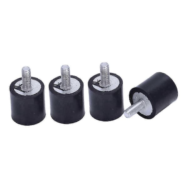 16 stk. M4 Udvendig Indvendig Anti-vibrations Gummi Buffer Isolator Montering 15mmx15mm
