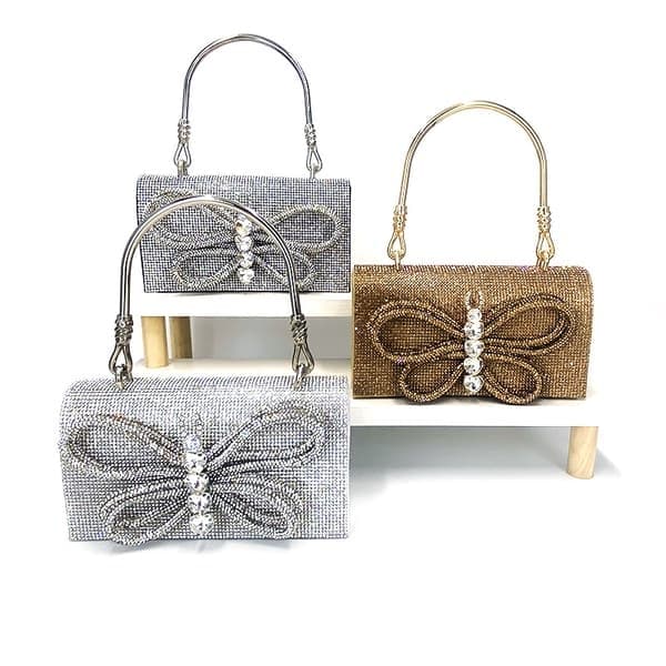 Kvällsväska för kvinnor Glitter Clutch-väskor för kvinnor Kvällsbröllopsfestplånbok, Silver silver