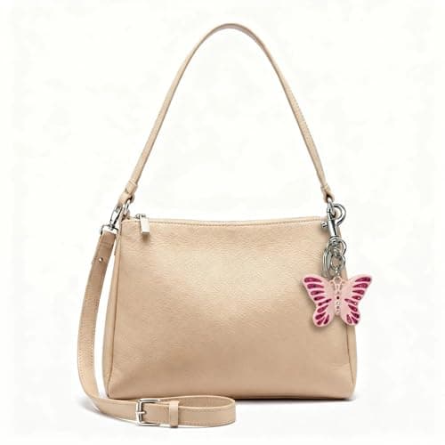 Väskberlocker för handväskor - Söt handväskkedjeberlock - Väskaccessoarer Berlocker för kvinnor Butterfly-pink