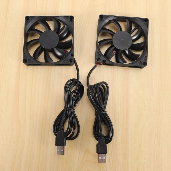 80mm 5V USB-blæser 80mm 8cm 8015 Børsteløs DC-køleblæser til PC Computer Router Chassis Køler 2 stk.
