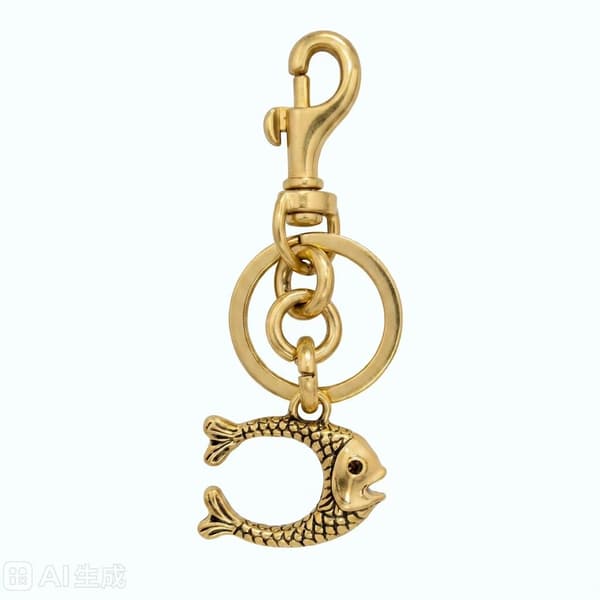 Väskberlocker för handväskor - Söt handväskkedjeberlock - Väskaccessoarer Berlocker för kvinnor Fish C - Gold