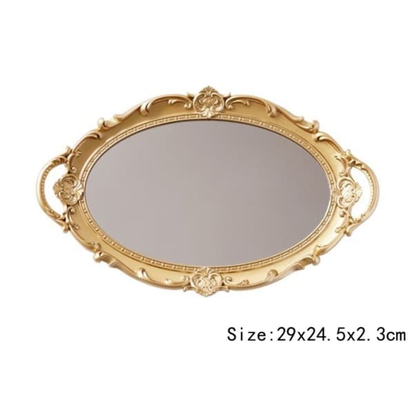 Oval tallriksförvaringsbricka VIT Vit White