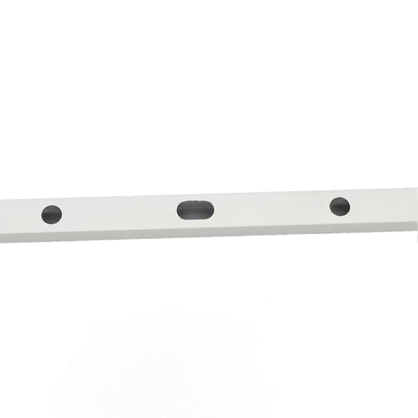 Drivhusvindusstøtte - Solid manuell takventilåpner i aluminium med 6 skruer, 39 cm, hvit