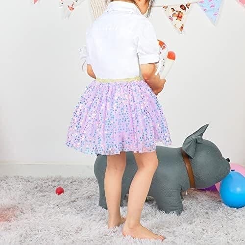 Flerlagers tyllkjol för flickor, lila, storlek 0-2 år purple 0-2 Year