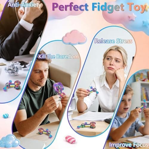 Metall Fidget Spinner 3 måter å leke Fidget Spinners for voksne barn
