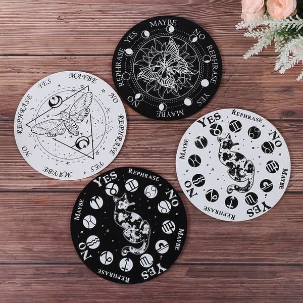 Træ Pendelplade Disc Træ Base STYLE 2 - HVID 15CM Style 2 - Hvid 15cm Style 2-White 15cm