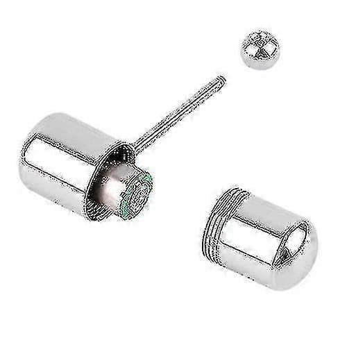 Kropspiercing Tungering med Vibration - Cool Håndvægt Design i Rustfrit Stål silver